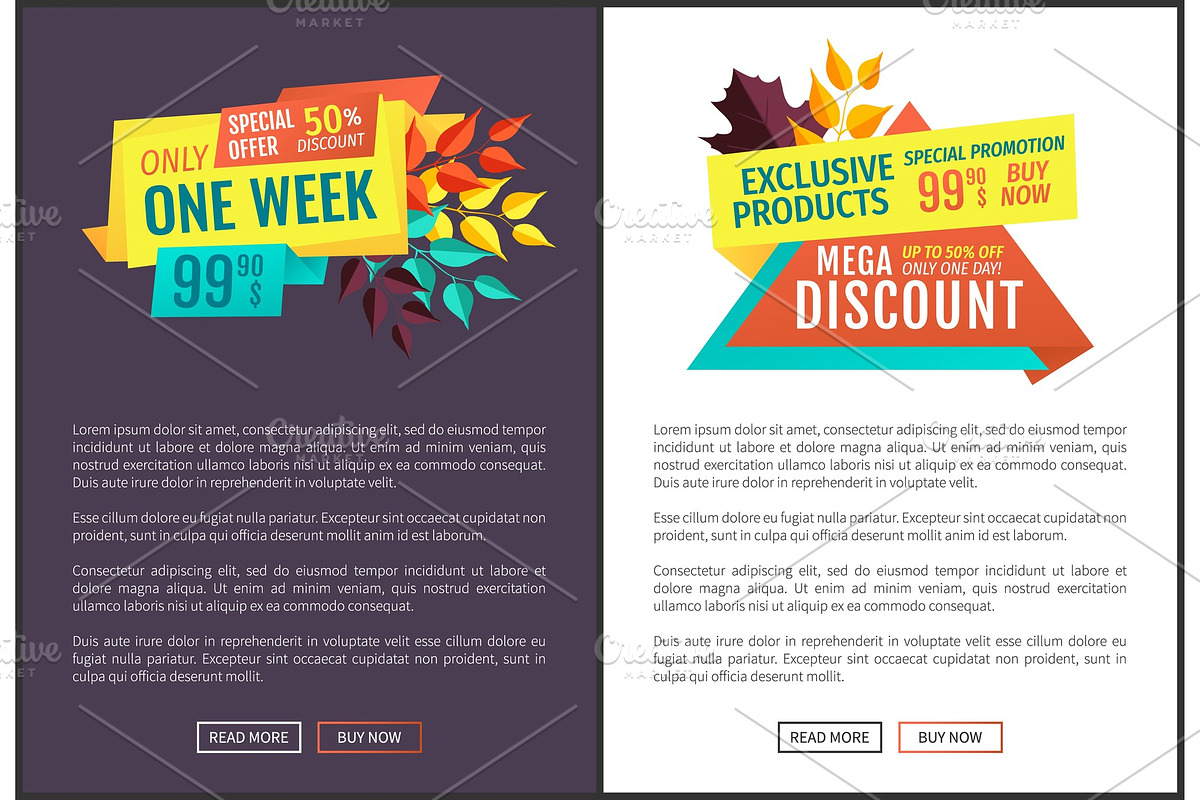 Exclusive Offer Sale Discount Vector in Illustrations - product preview 8
