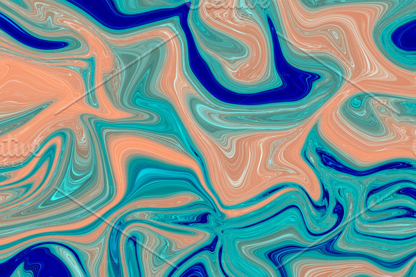Orange and blue. Abstract background