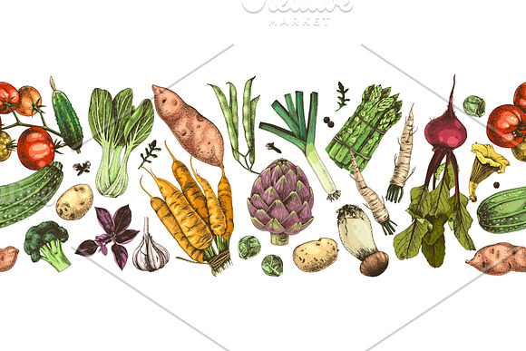Vegetables super set in Illustrations - product preview 9