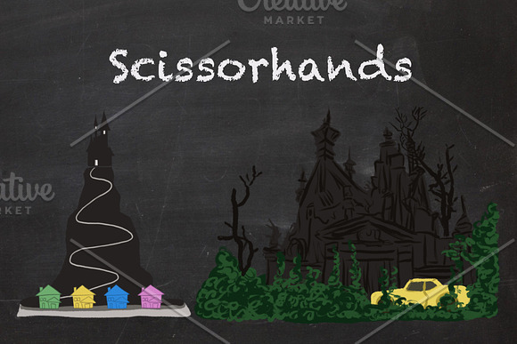 Scissorhands clip set in Illustrations - product preview 1
