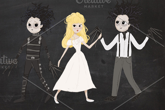 Scissorhands clip set in Illustrations - product preview 2