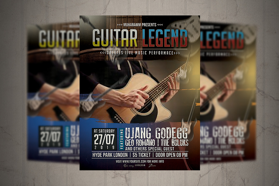 Rock Music Flyer / Poster in Flyer Templates - product preview 8