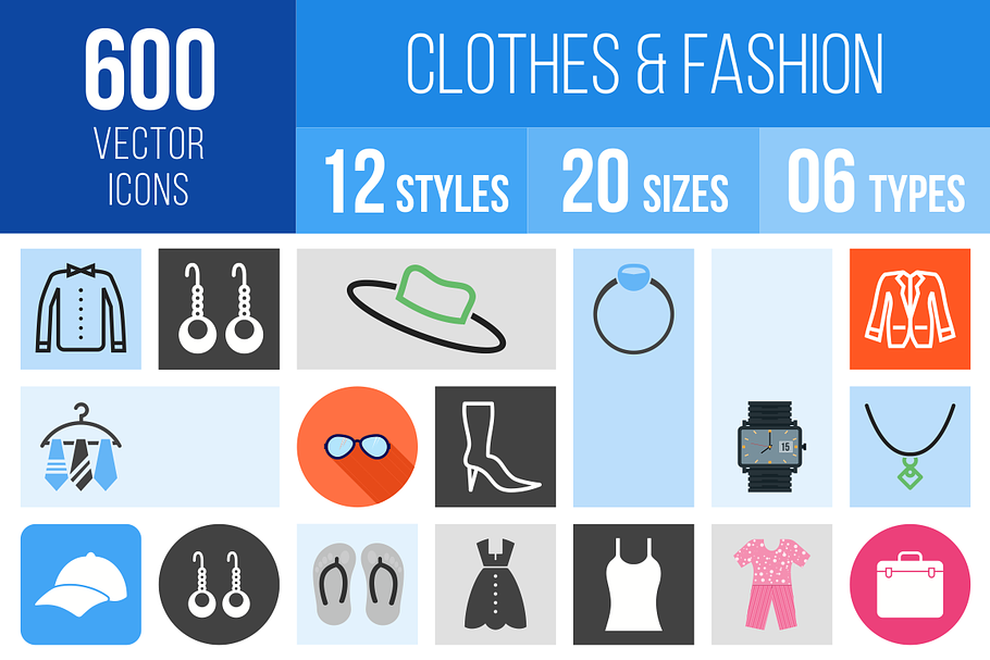 600 Clothes & Fashion Icons