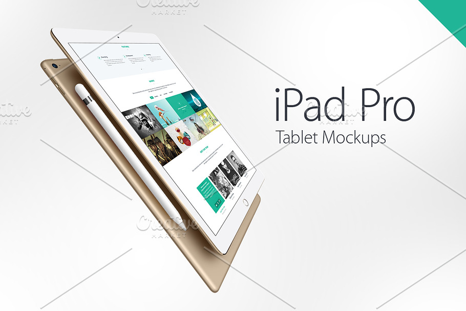 iPad Pro Mockups in Mobile & Web Mockups - product preview 8