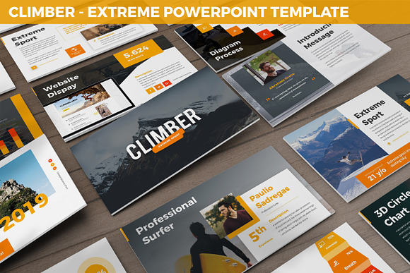 Climber - Extreme Powerpoint in PowerPoint Templates - product preview 1