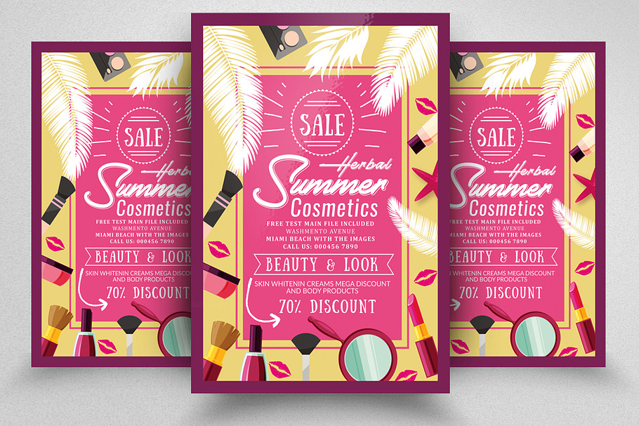 Cosmetic Beauty Product Flyer