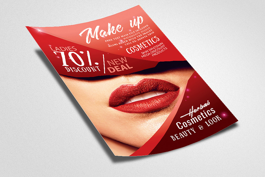 Beauty Make Up Product Flyer