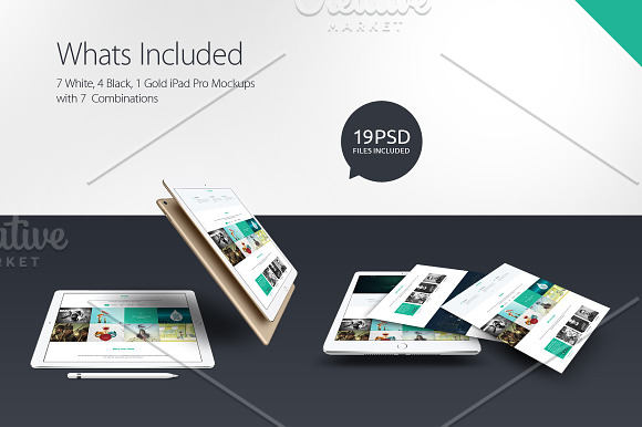 iPad Pro Mockups in Mobile & Web Mockups - product preview 3