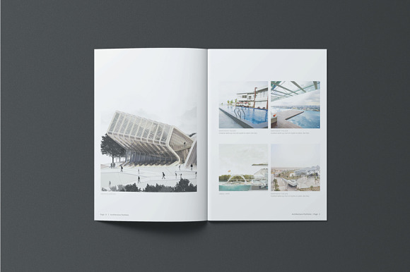 A5 Architecture Portfolio in Brochure Templates - product preview 3