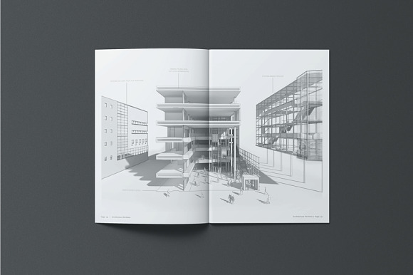 A5 Architecture Portfolio in Brochure Templates - product preview 7