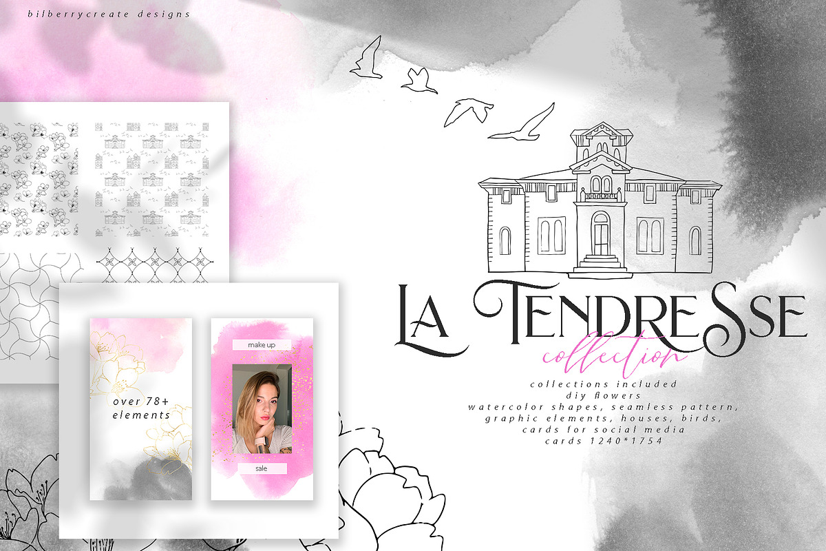 La tendresse collection in Illustrations - product preview 8