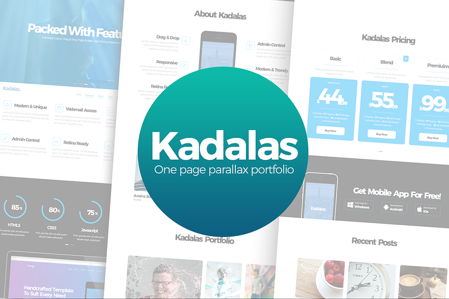 Kadalas-One Page Parallax Theme in WordPress Portfolio Themes - product preview 8