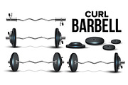 Curl Barbell Lifting Collapsible Kit