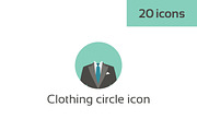 Clothing circle icon