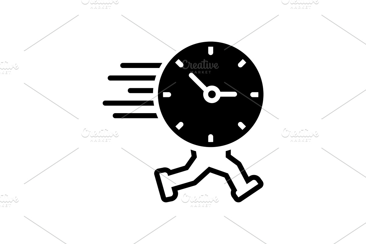 Time is running icon in Icons - product preview 8