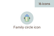 Family circle icon