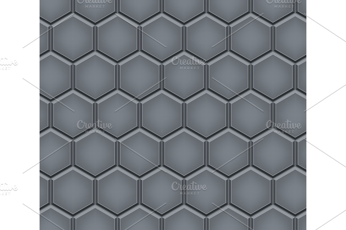 Seamless pattern of hex cobblestone in Textures - product preview 8