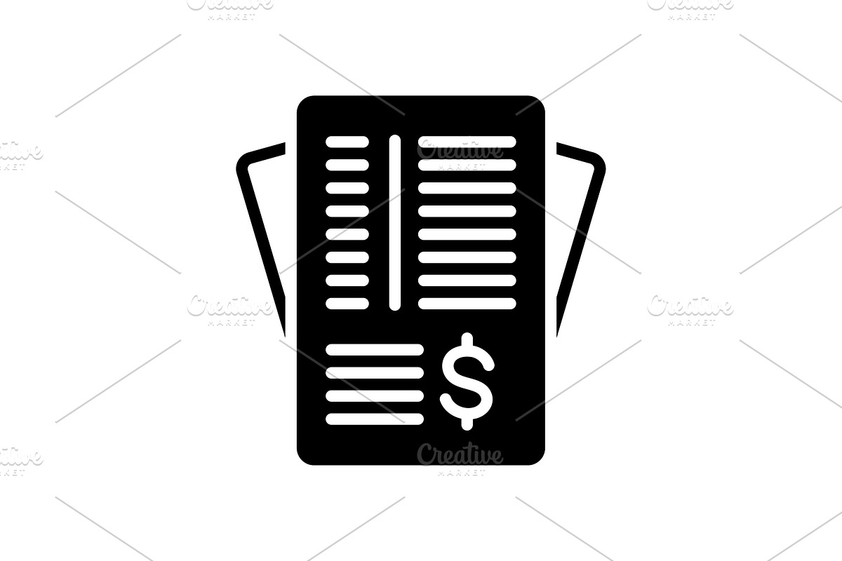 Invoice paper icon in Icons - product preview 8