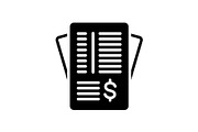 Invoice paper icon