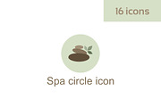Spa circle icon