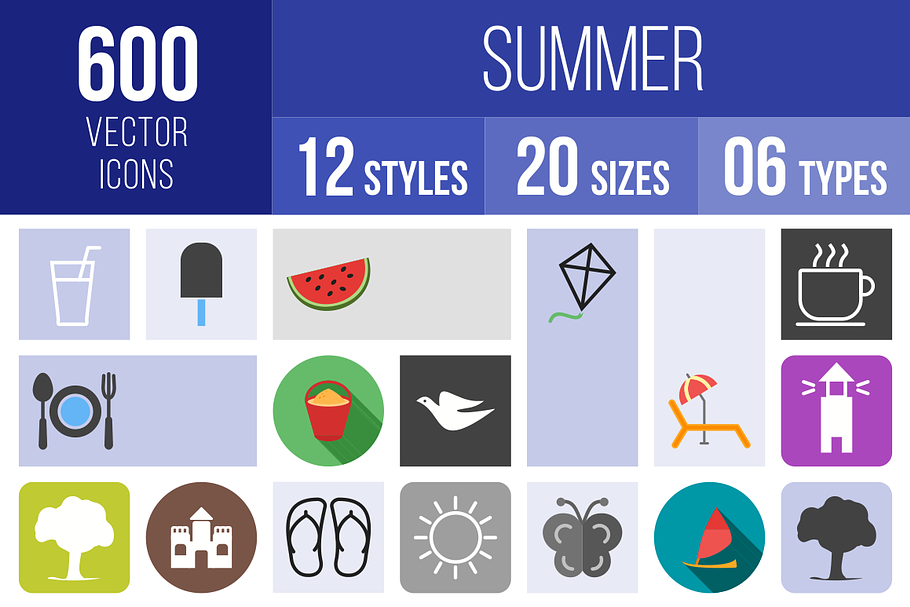 600 Summer Icons