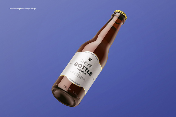 Beer Bottle Mockup Set in Product Mockups - product preview 4