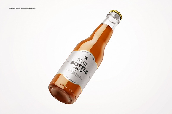 Beer Bottle Mockup Set in Product Mockups - product preview 5