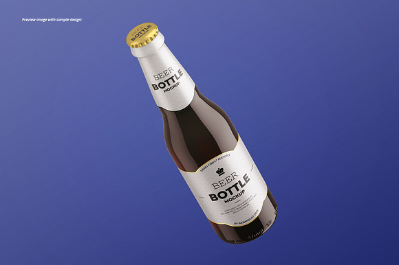 Beer Bottle Mockup Set in Product Mockups - product preview 6