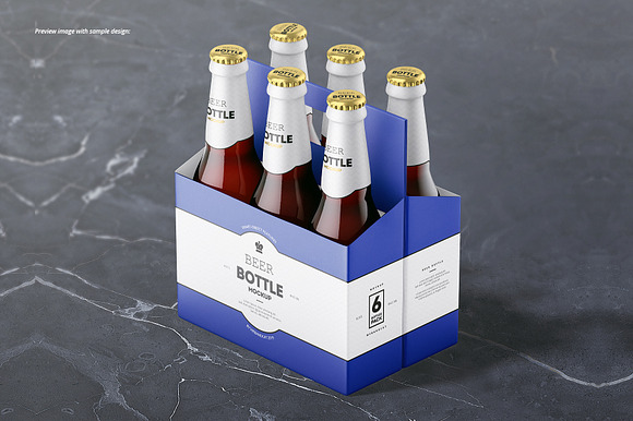 Beer Bottle Mockup Set in Product Mockups - product preview 12