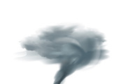 Realistic tornado illustration