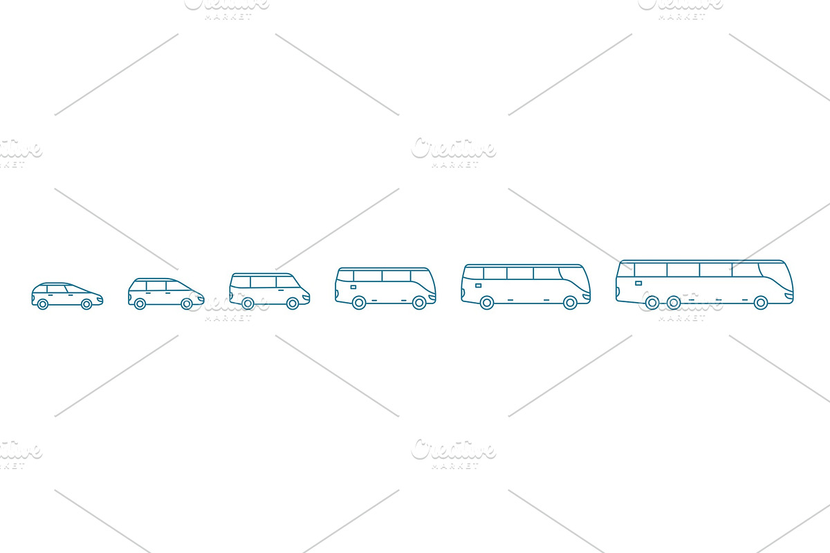 The size of the bus variation in Illustrations - product preview 8