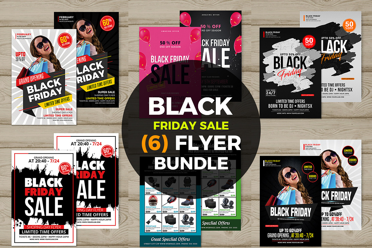 Black Friday Sale Flyer Bundle in Flyer Templates - product preview 8