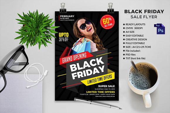Black Friday Sale Flyer Bundle in Flyer Templates - product preview 1