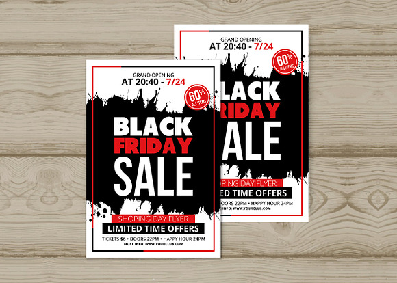 Black Friday Sale Flyer Bundle in Flyer Templates - product preview 10
