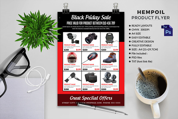 Black Friday Sale Flyer Bundle in Flyer Templates - product preview 11