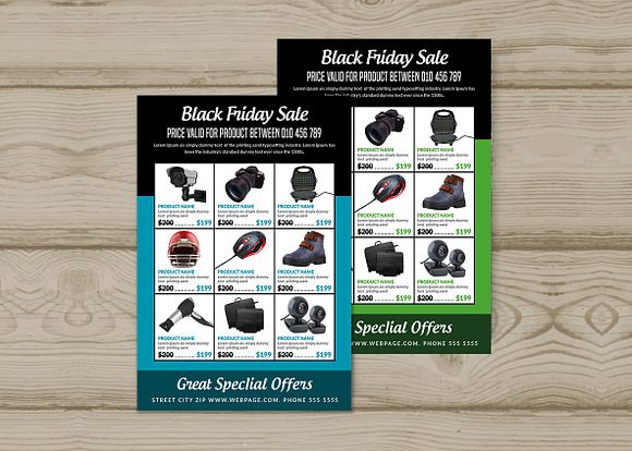 Black Friday Sale Flyer Bundle in Flyer Templates - product preview 12