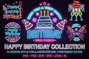 Happy Birthday Neon Collection