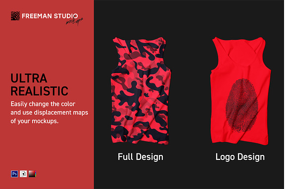 Men's Tank-Top Mock-Up Set in Product Mockups - product preview 1