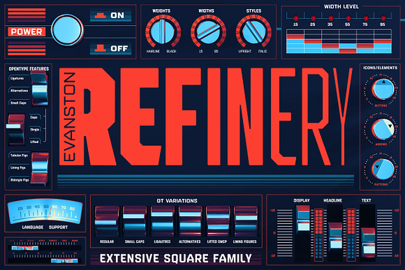 Refinery Typeface + Icons in Military Fonts - product preview 1