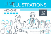 Medicine Line Illustrations Bundle
