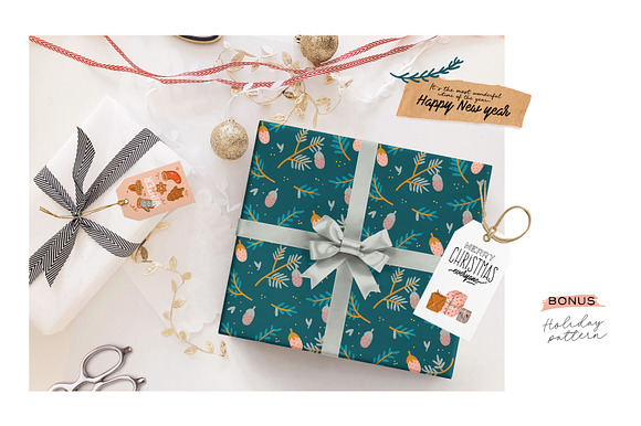 Christmas interior & lettering in Illustrations - product preview 13