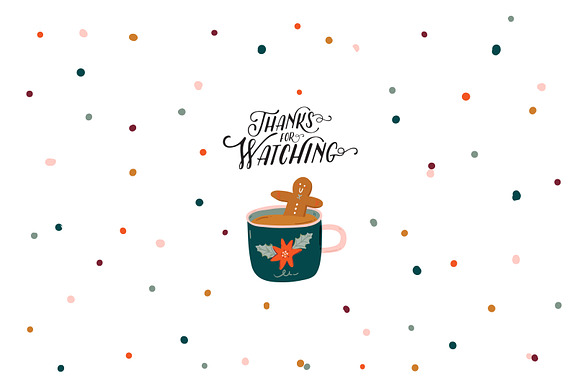 Christmas interior & lettering in Illustrations - product preview 14