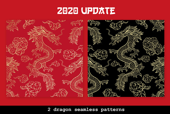 Chinese Dragon Vector Illustrations in Graphics - product preview 5
