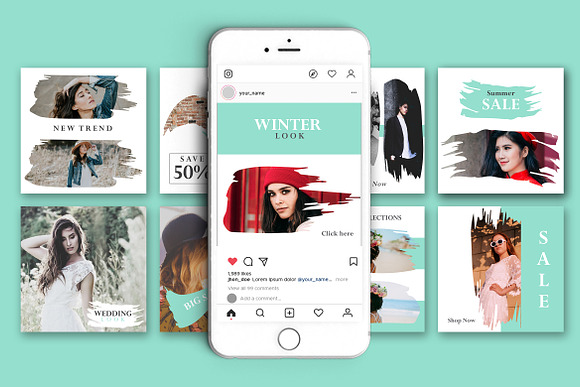 Creative Social Media Pack in Instagram Templates - product preview 1