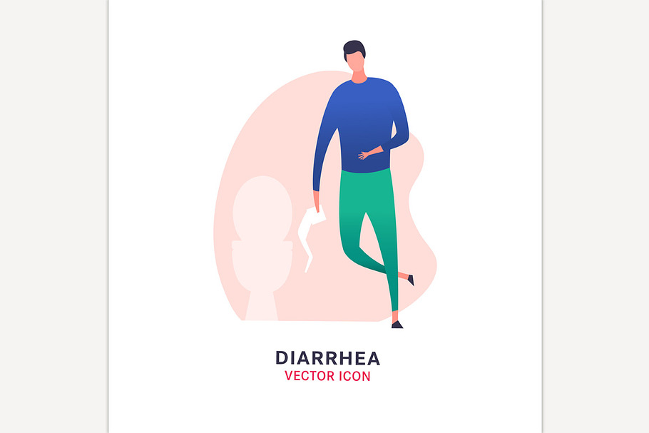 Diarrhea Vector Icon in Icons - product preview 8