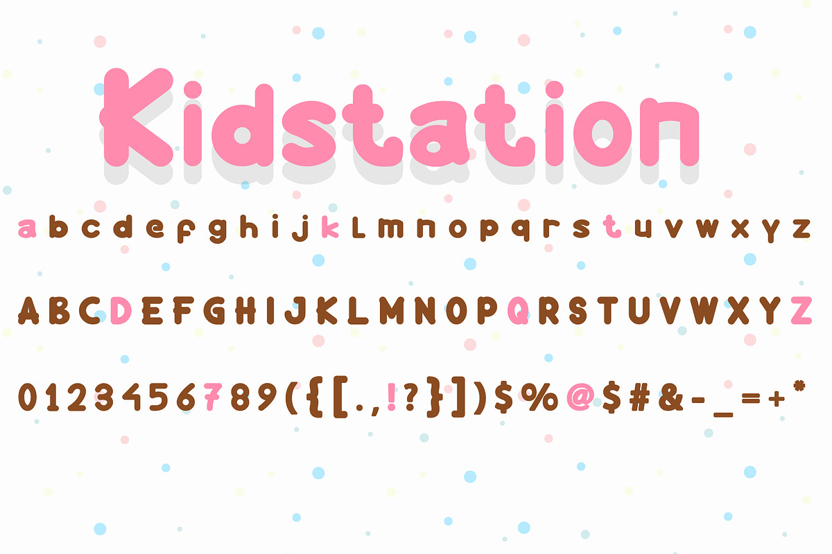 Kidstation Font for fun projects in Display Fonts - product preview 6