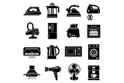 House appliance icons set