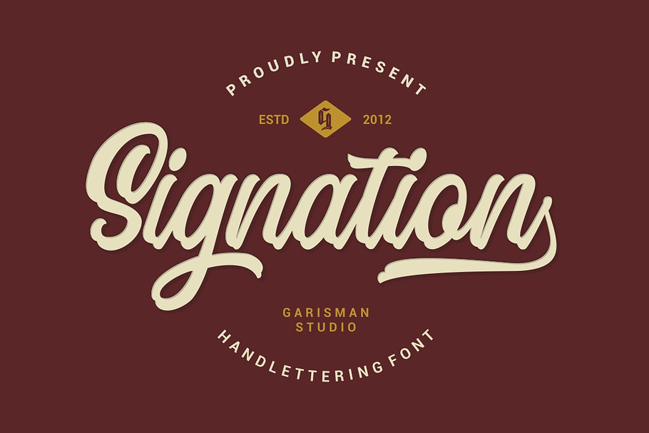 Signation - Handlettering Font in Script Fonts - product preview 8