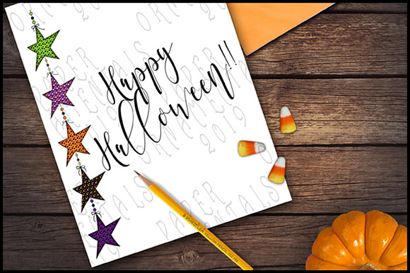 Clip Art, Halloween Prim Stars #4 in Illustrations - product preview 4