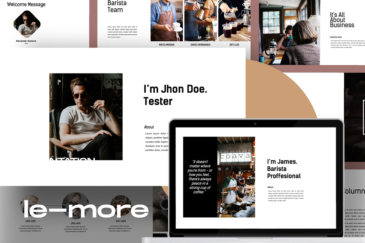 Le-More Coffee Shop Presentation PPT in PowerPoint Templates - product preview 8